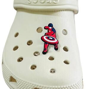 Croc Jibbitz | Captain America Throwing Shield Marvel Avengers Shoe Charm